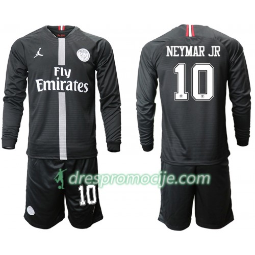 Paris Saint-Germain Dres NEYMAR JR 10 Jodan Crna Dječji Treći 2018/19 Dugim Rukavima Paris Saint-Germain Dres NEYMAR JR 10 Jodan Crna Dječji Treći 2018/19 Dugim Rukavima